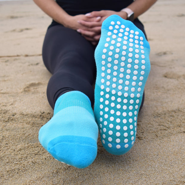 Blue Sticky Socks