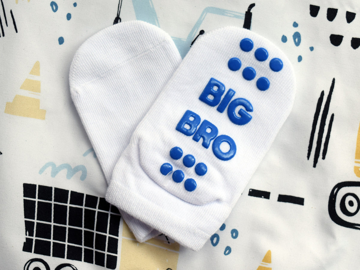 Big Brother Non-Slip Baby & Toddler Boy Socks