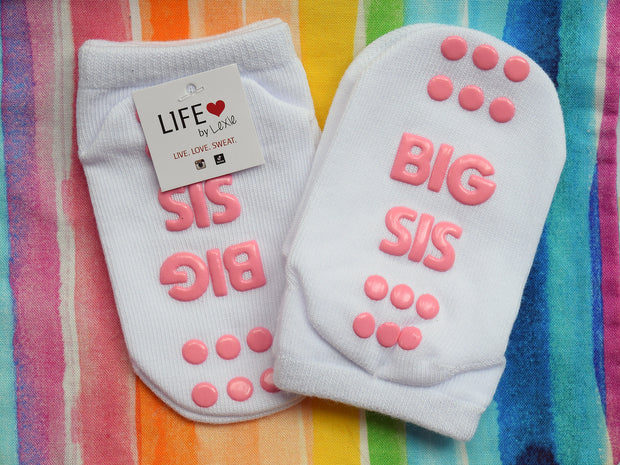 Big Sister Non-Slip Baby & Toddler Girl Socks