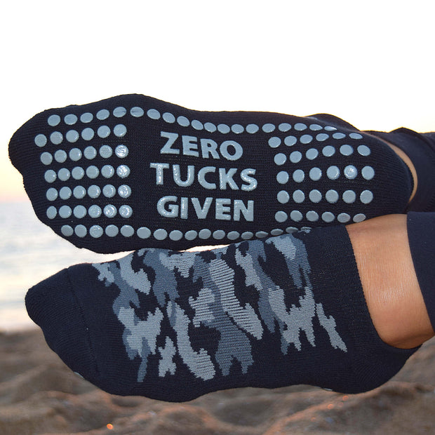 Blue Grip Socks  Non-Slip Grip For Yoga & Pilates - Cheeky Winx